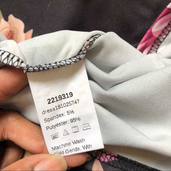 GUC SHEIN Midi Bodycon Cami Floral Print Dress - Picture 14 of 14